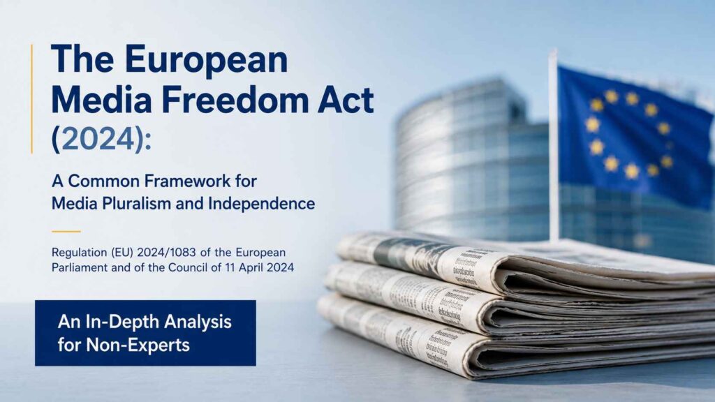 The European Media Freedom Act (2024): A Common Framework for Media Pluralism and Independence