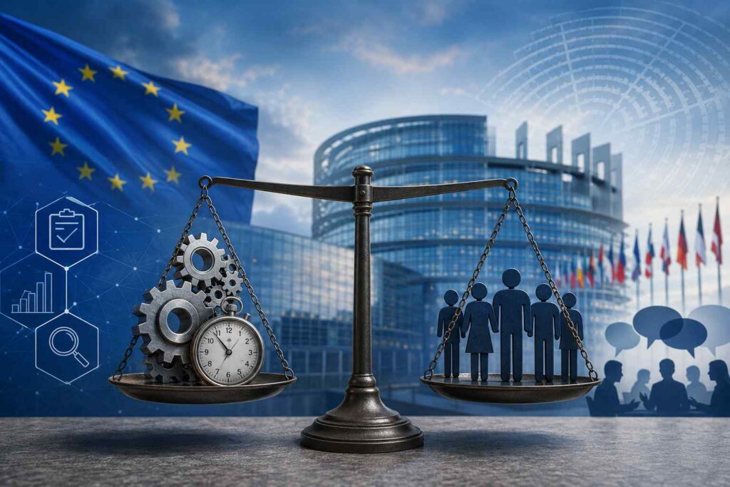 To what extent does the European Union’s regulatory simplification policy improve the efficiency of public action at the expense of its democratic legitimacy?
